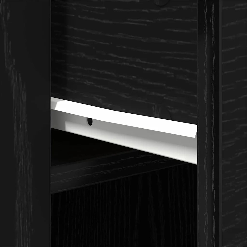 Scrivania Rovere Nero 100 x 49 x 74 cm Legno multistrato 862804