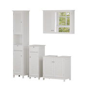 Vicco Set di mobili da bagno Bianco 4 pezzi, opzione 3