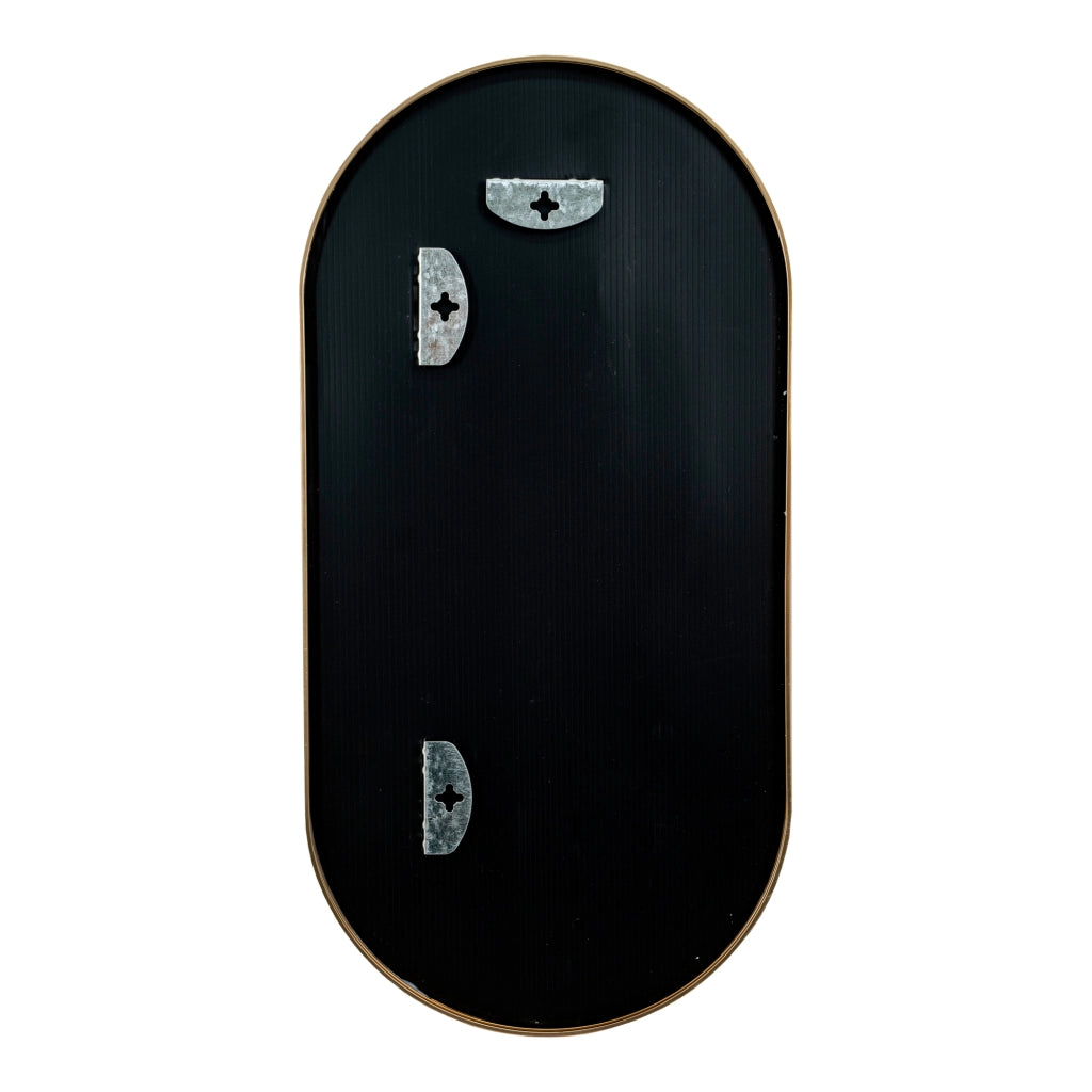 Specchio da Parete Picciano Ovale 40 x 80 cm color Oro [en.casa]