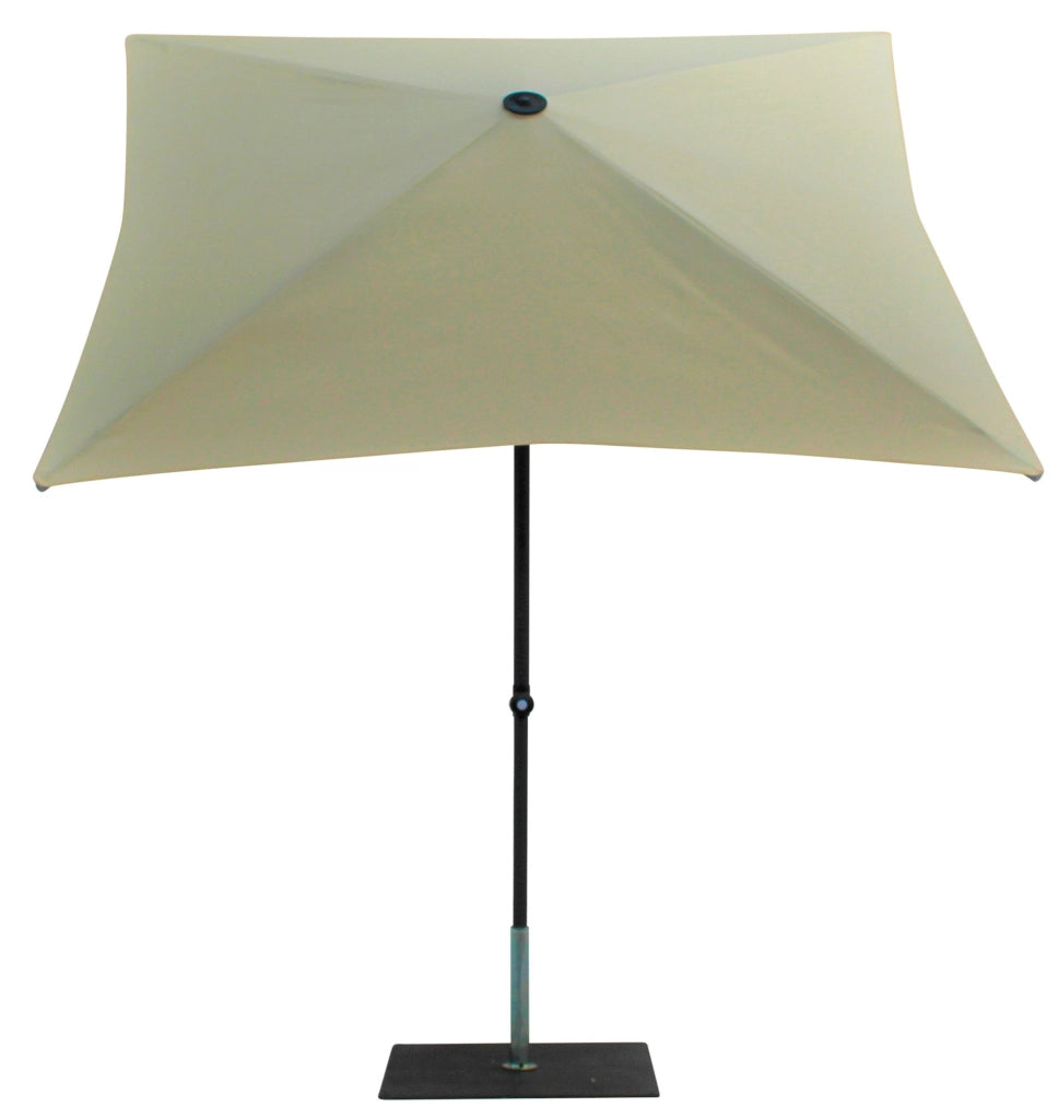 Ombrellone da Giardino 2x2 m Palo Ø38 mm in Alluminio Tessuto Poliestere Trend Ecru