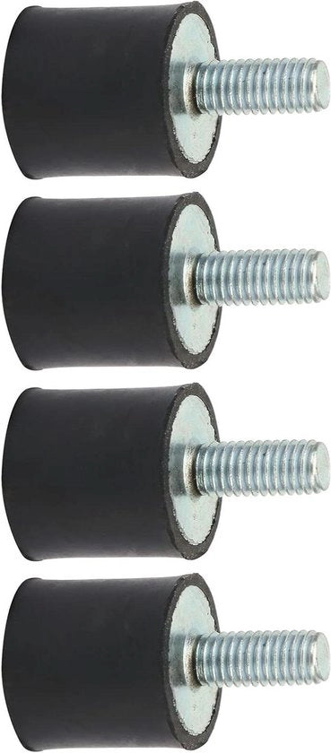 Vibroisolatori per pompe di calore - 4 pezzi - M3 M5 M6 supporti - Dampened piedi Vibroisolatori con tamponamenti in gomma - M5 Silentblock - Supporti d'assorbimento del rumore