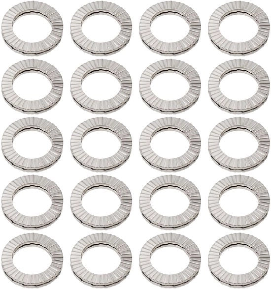 Slitte per tubo 20 pezzi - Doppia lastra di protezione - Diametro esterno 16,6 mm - Diametro interno 2,5 mm - M10 - Maggiore stabilità