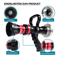 Lancia antincendio per vigili del fuoco tubo di tipo C 150/200/350/450 l/min