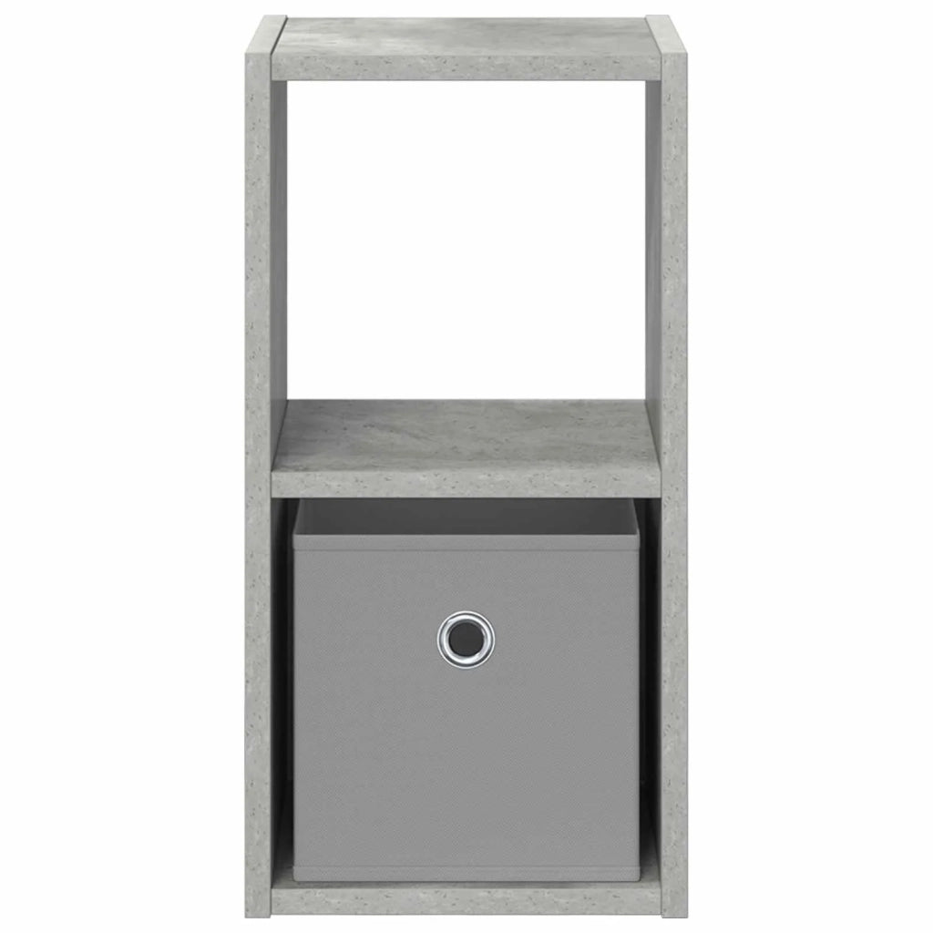 Set di 2 Comodini | Armadio da Notte | Mobiletto da notte con cassetto Grigio cemento 25,5 x 22 x 49,5 cm