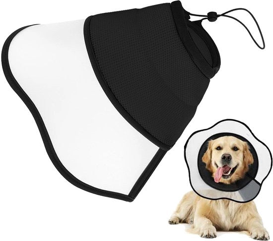 Cintura protettiva XL - Collare flessibile - Cuffia anti-morsicatura morbida - PVC leggero - Sottofondo comodo - Adatto per gatti/cani - Cintura di riparazione