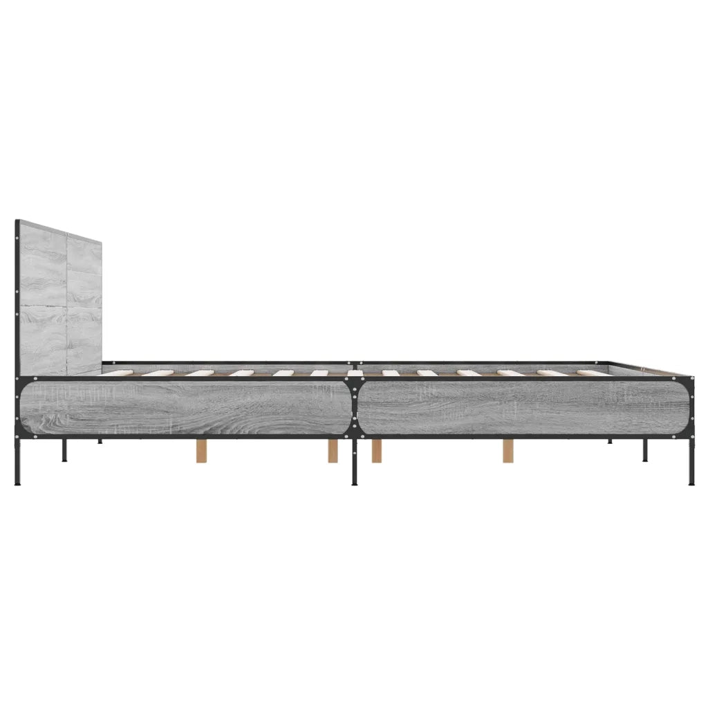 Giroletto Grigio Sonoma 120x190 cm in Legno Multistrato Metallo 3280025