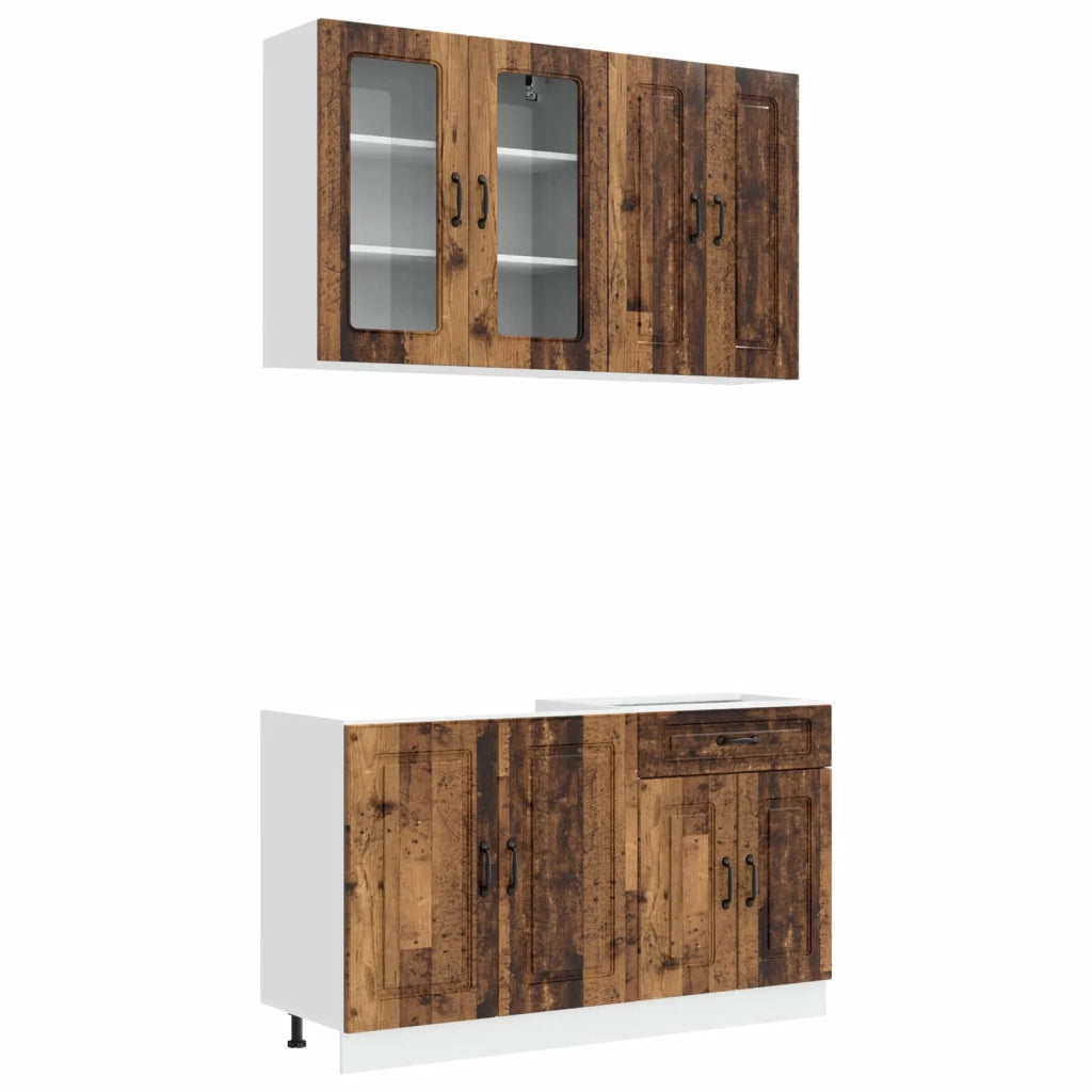 Unità Cucina KALMAR 4 pcs Legno antico Legno ingegnerizzato 3438303