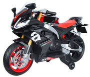 Moto Elettrica per Bambini 12V con Licenza Aprilia RS660 Nera