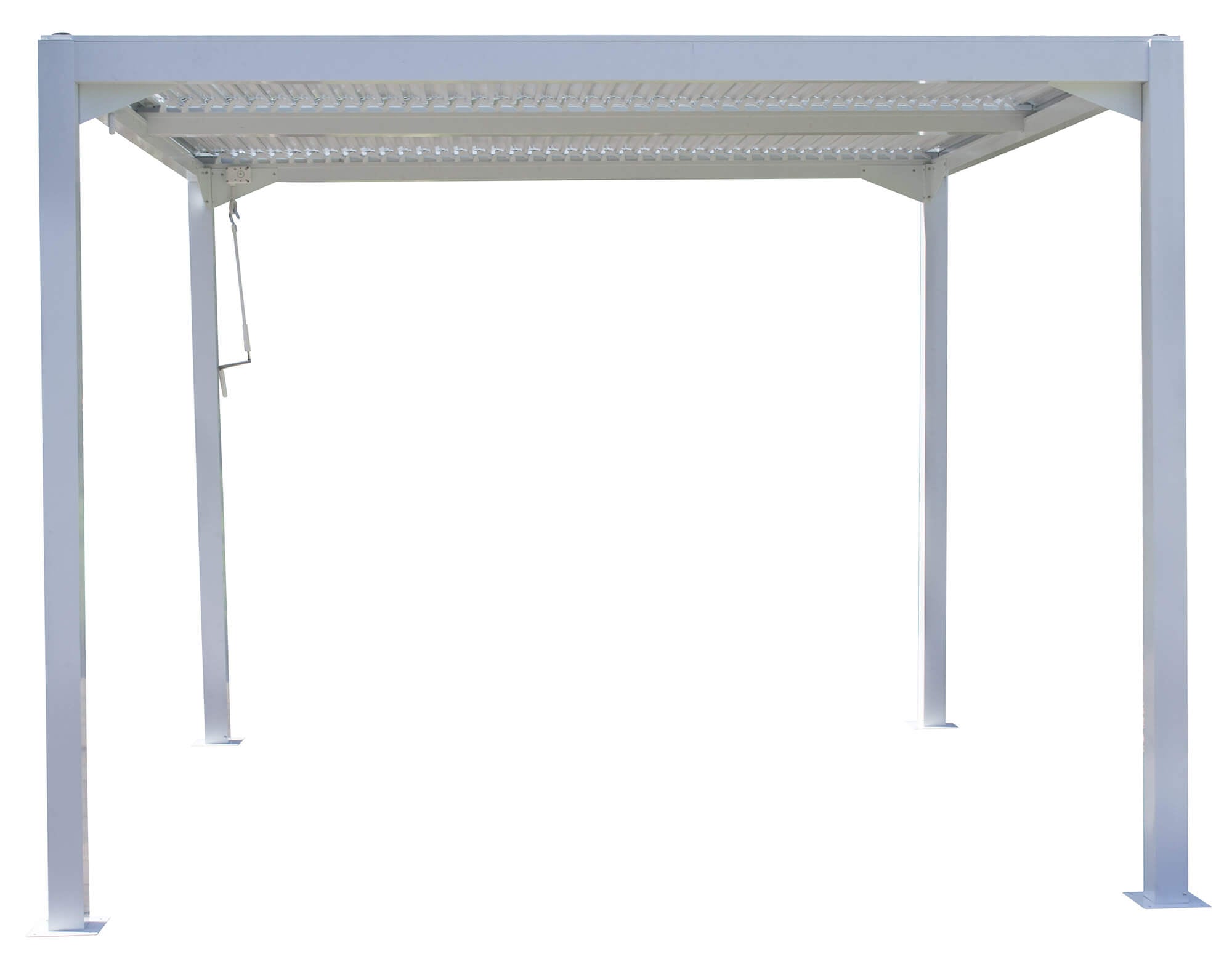 Pergola da Giardino 3x3m in Alluminio Bianco