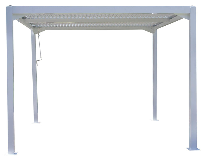 Pergola da Giardino 3x3m in Alluminio Bianco