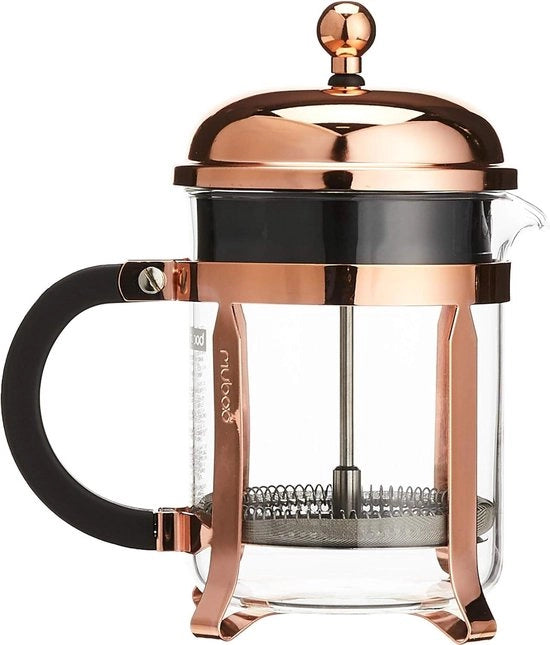 French Press 4 Cup 05L - Rame - Caffettiera a Stantuffo con Filtro