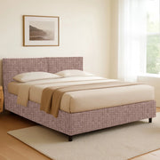 Exeter, Letto Singolo Sfoderabile Made in Italy, Rosa Antico