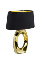 Lampada tavolo TABA oro/nera ceramica E27 RL R50521079