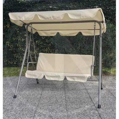 DONDOLO IN METALLO 3 POSTI AMANTEA PAPILLON CM. 170x110x153