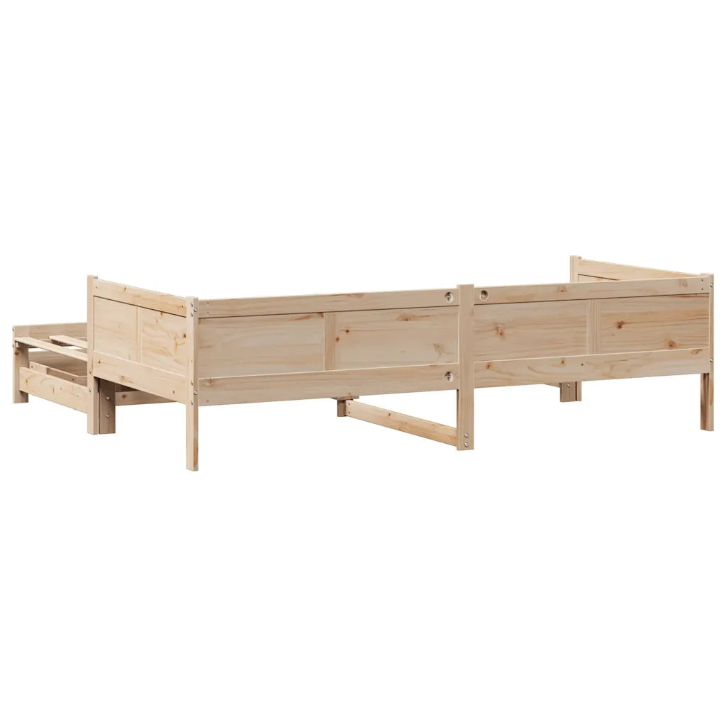 Divano Letto Estraibile con Cassetti senza Materasso 90x190 cm