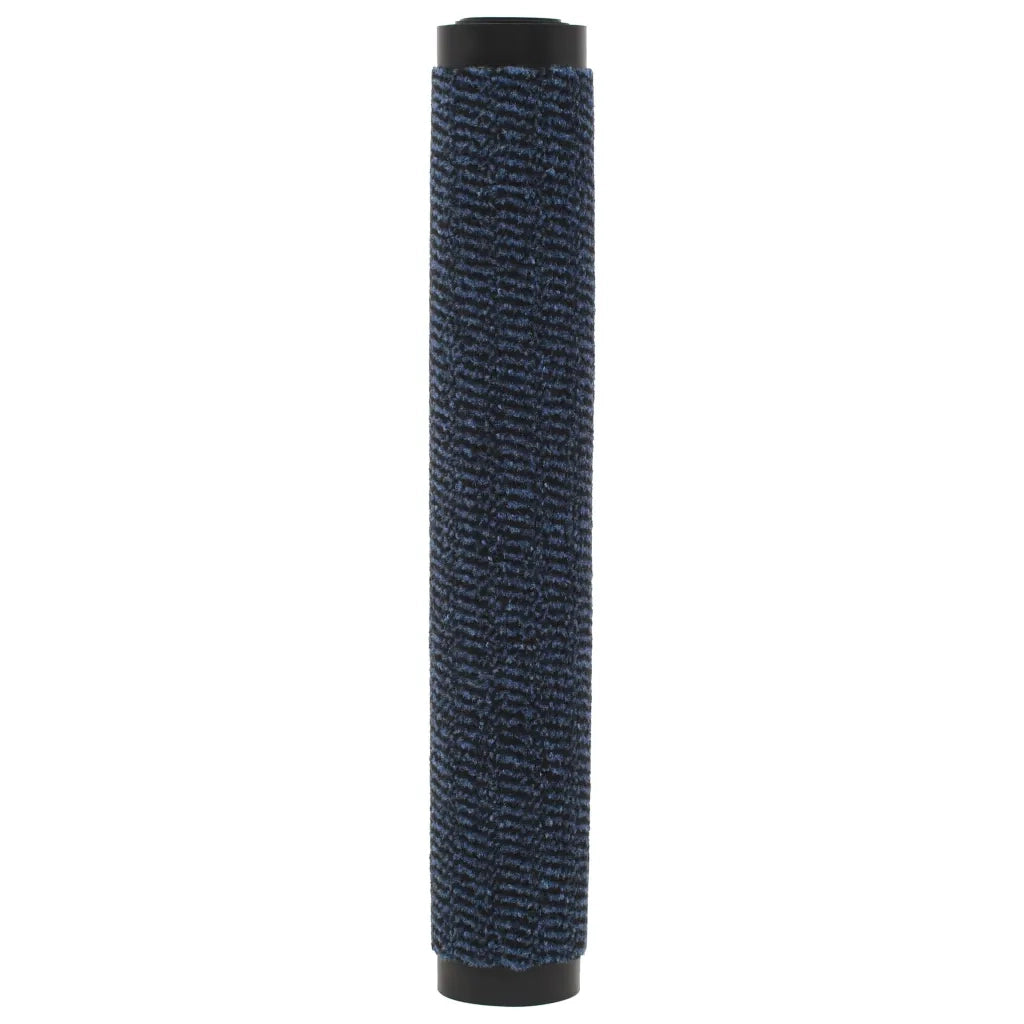 Tappeti Antipolvere 2 pz Rettangolari Trapuntati 40x60 cm Blu 3051604