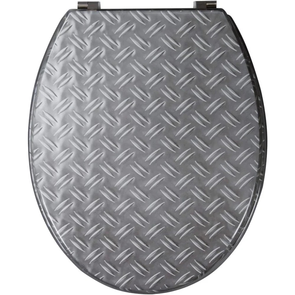 Wirquin 20719128 - sedile wc trendy line, effetto metallico