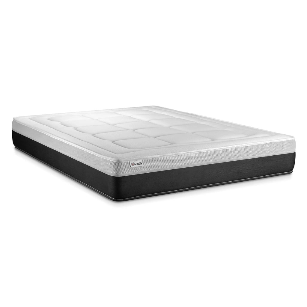 Pacchetto letto completo - Materasso 160x200cm + Box spring con doghe (kit) + 2 cuscini + Piumino - Vital Form