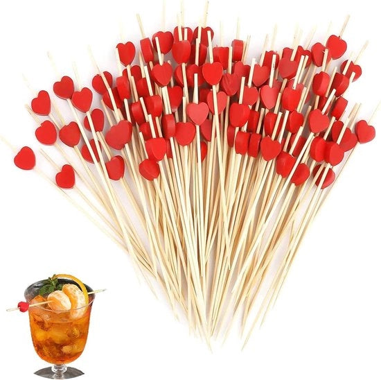 Penne per cocktail in bambù - 100 pezzi, adatti per bar, festa e decorazione di festa