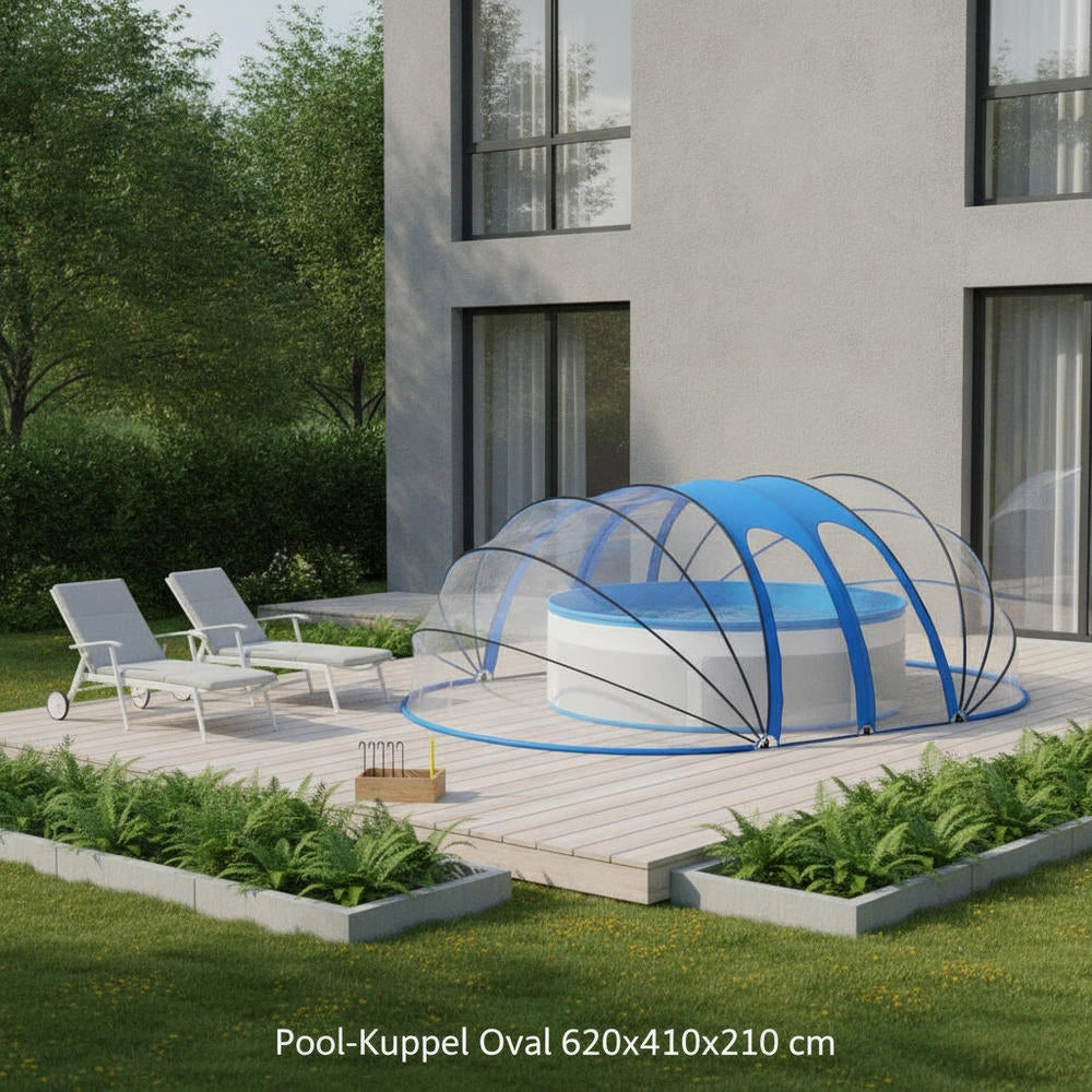 Pool Dome Oval 620x410x210 Cm