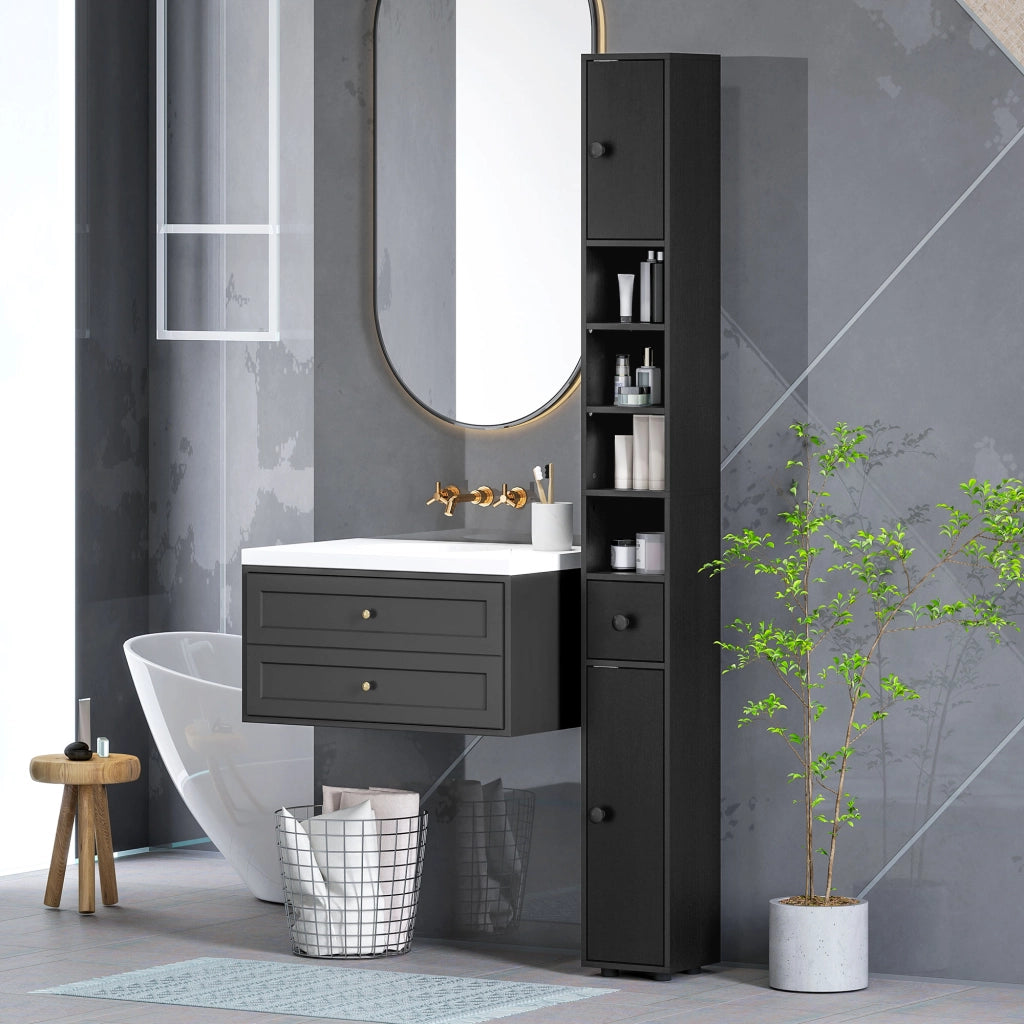 Colonna bagno ¨C zephmum ¨C nero 20x20x180 cm