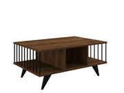Tavolino in legno "Bert" - 90 x 60 x 40 cm - Noce