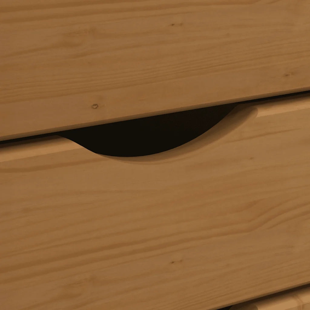 Armadietto Rotante con Cassetti MOSS ambra Legno Massello Pino 355897