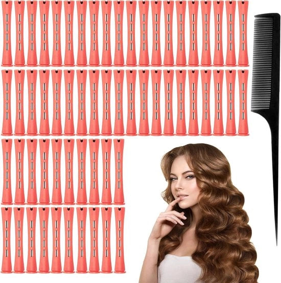 Antislip Haargolf Haarrollen con Cintura Elastica - Stanghe per Onde Freddo di Alta Qualità, Ideali per Gli Strumenti di Stilistica Permanente e di Salone (60 pezzi)