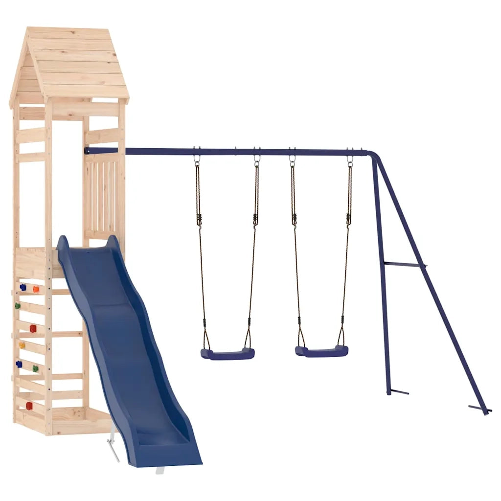 Set da Gioco da Esterno in Legno Massello di Pino 3156931