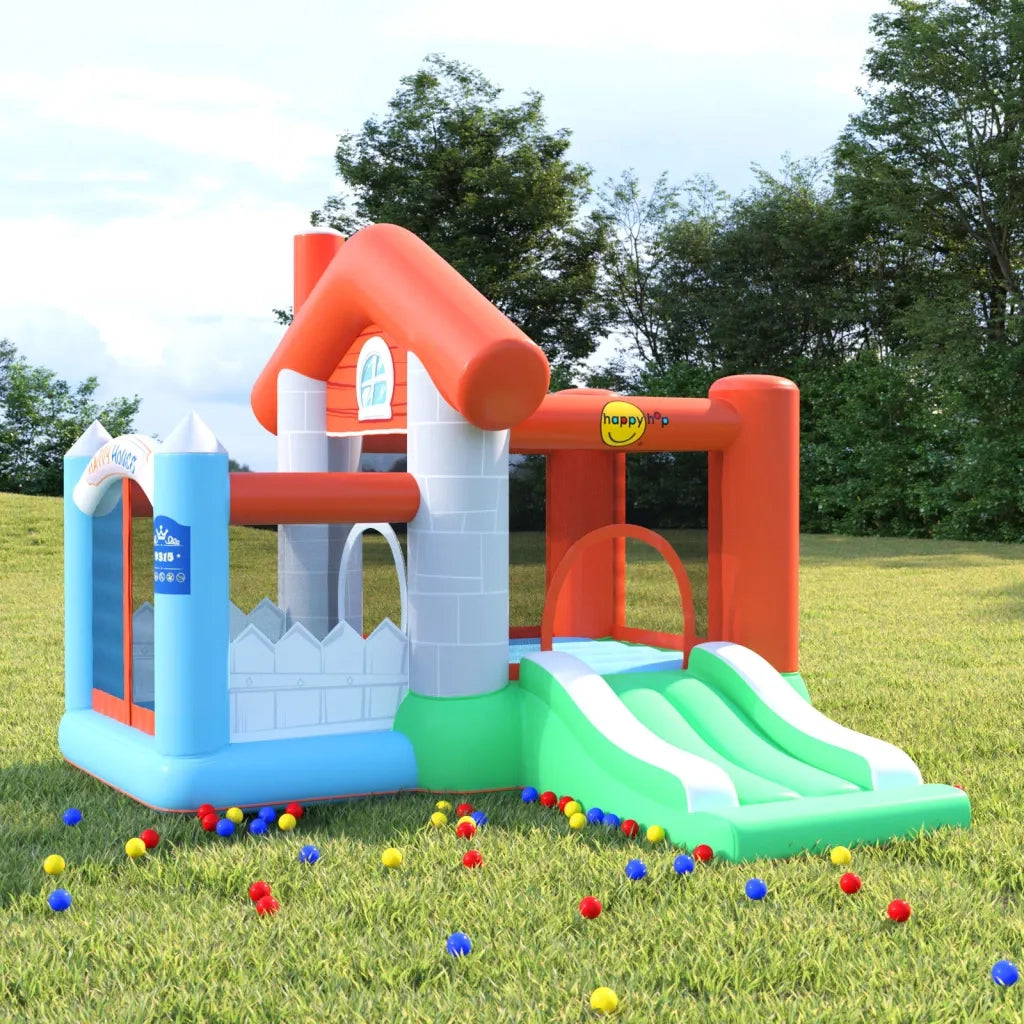 Happy Hop Castello Gonfiabile con Scivolo 272x257x220 cm in PVC 93444