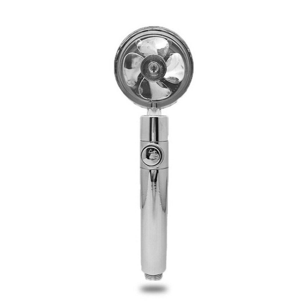 Trade Shop - Soffione Doccetta Doccia Con Elica Turbo Vortice Vortex Water Saving Easy Clean -