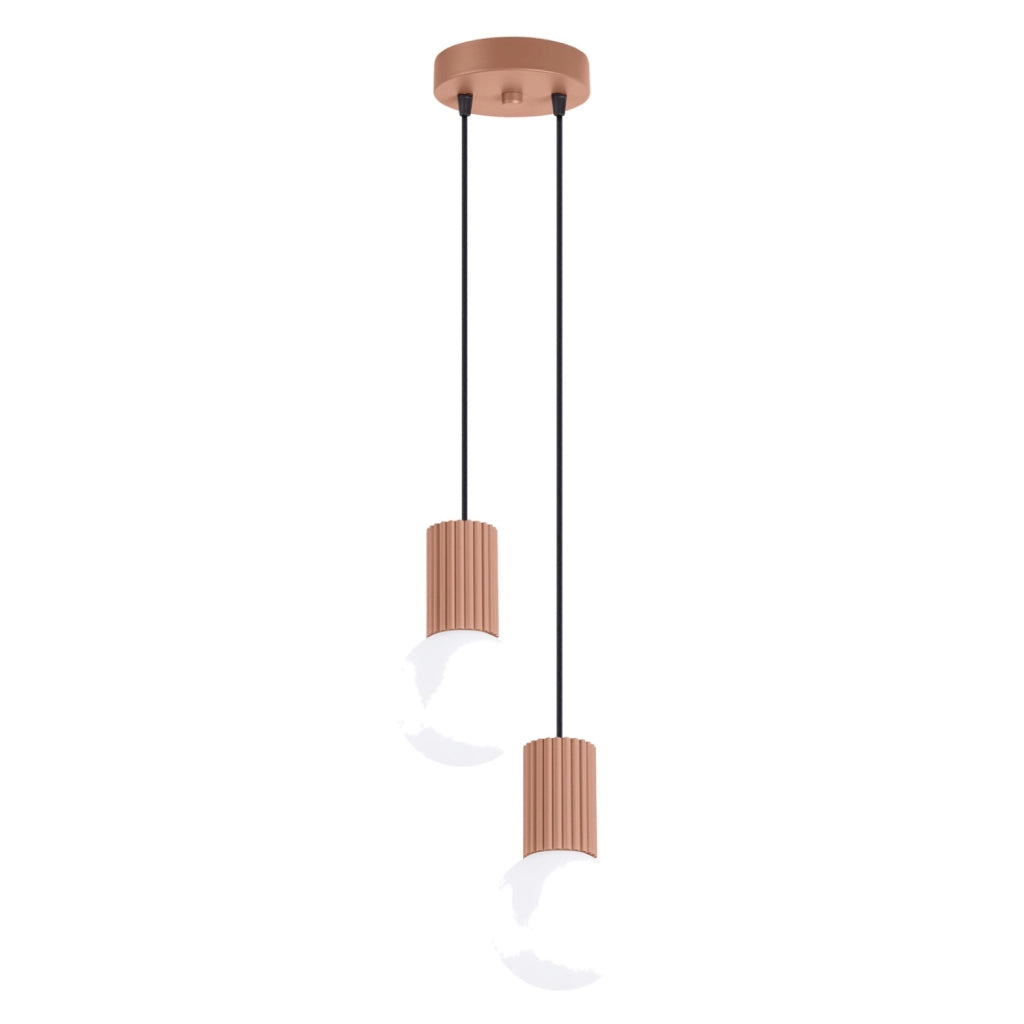 Lampada a sospensione HALO 2P mocca