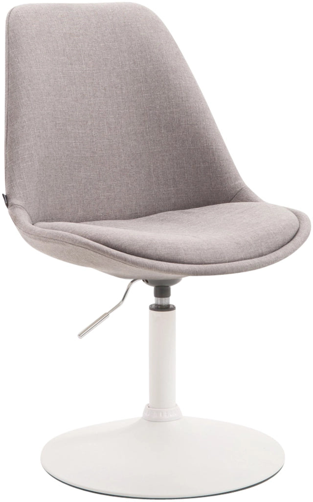 Sedia da pranzo MAVERICK in tessuto grigio,bianco