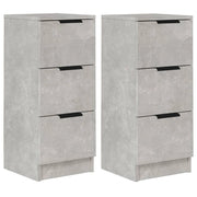 Buffet credenza cassettiera armadio mobile contenitore organizer per cucina soggiorno salotto set da 2 30 x 30 x 70 cm legno ingegnerizzato grigio 02_0036842
