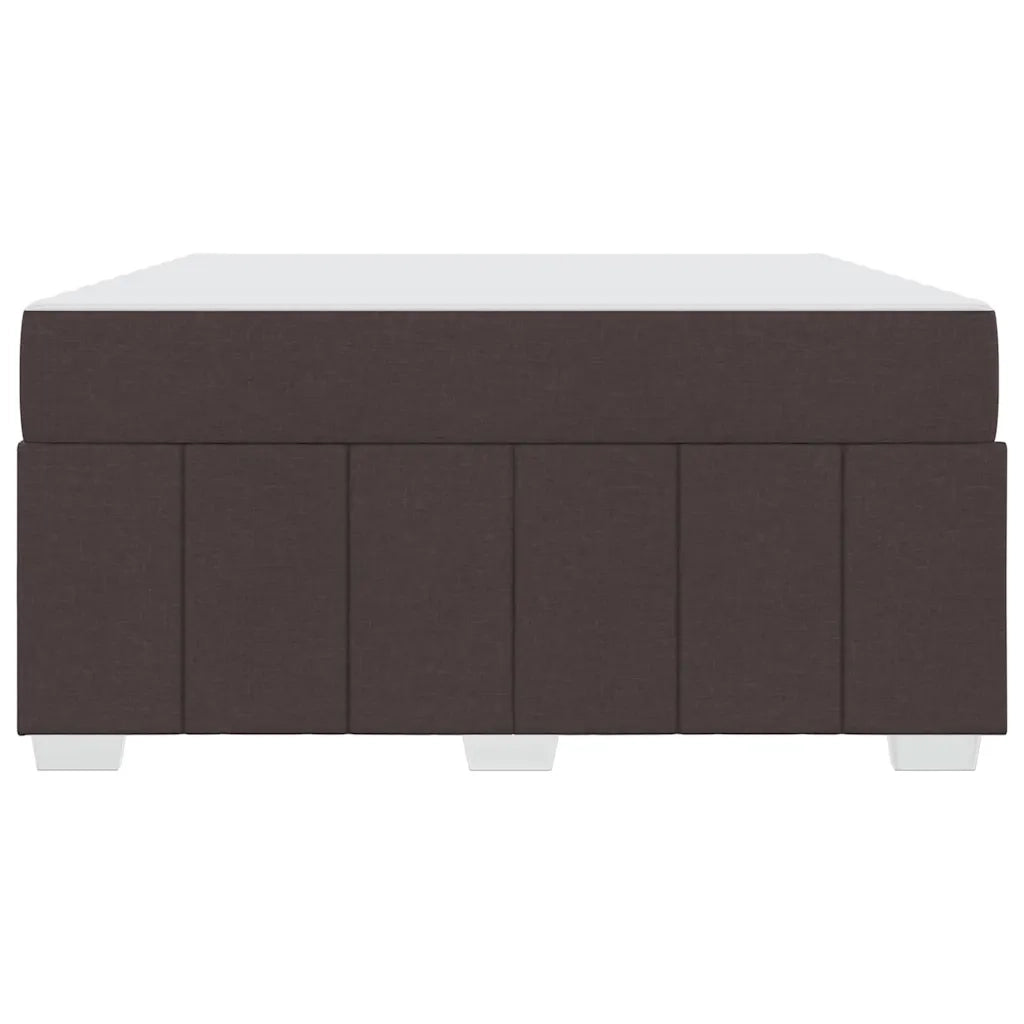 Struttura del letto Marrone Scuro 140 x 200 cm Tessuto