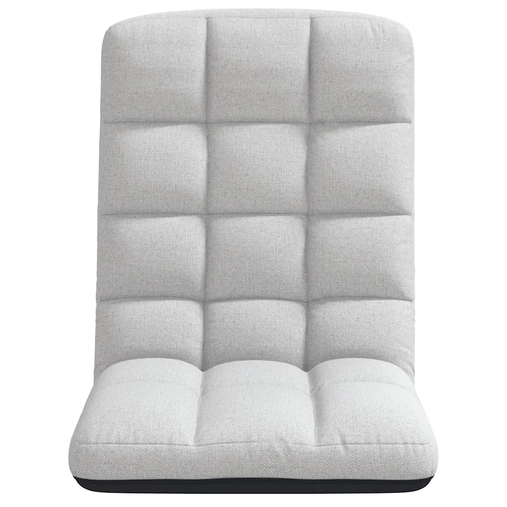 Sedia da Terra Pieghevole Grigio Nuvola 71x51x62 cm in Tessuto