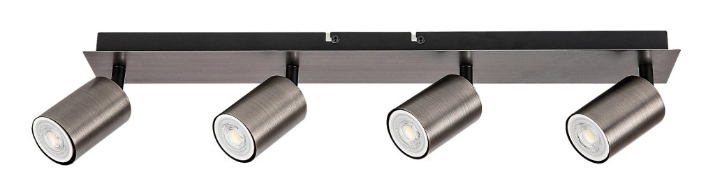 Plafoniera industriale grigia 4 faretti GU10 Rabalux