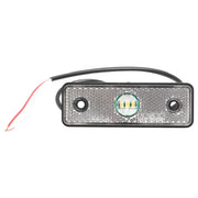 Lampada laterale bianca con LED, 24V.