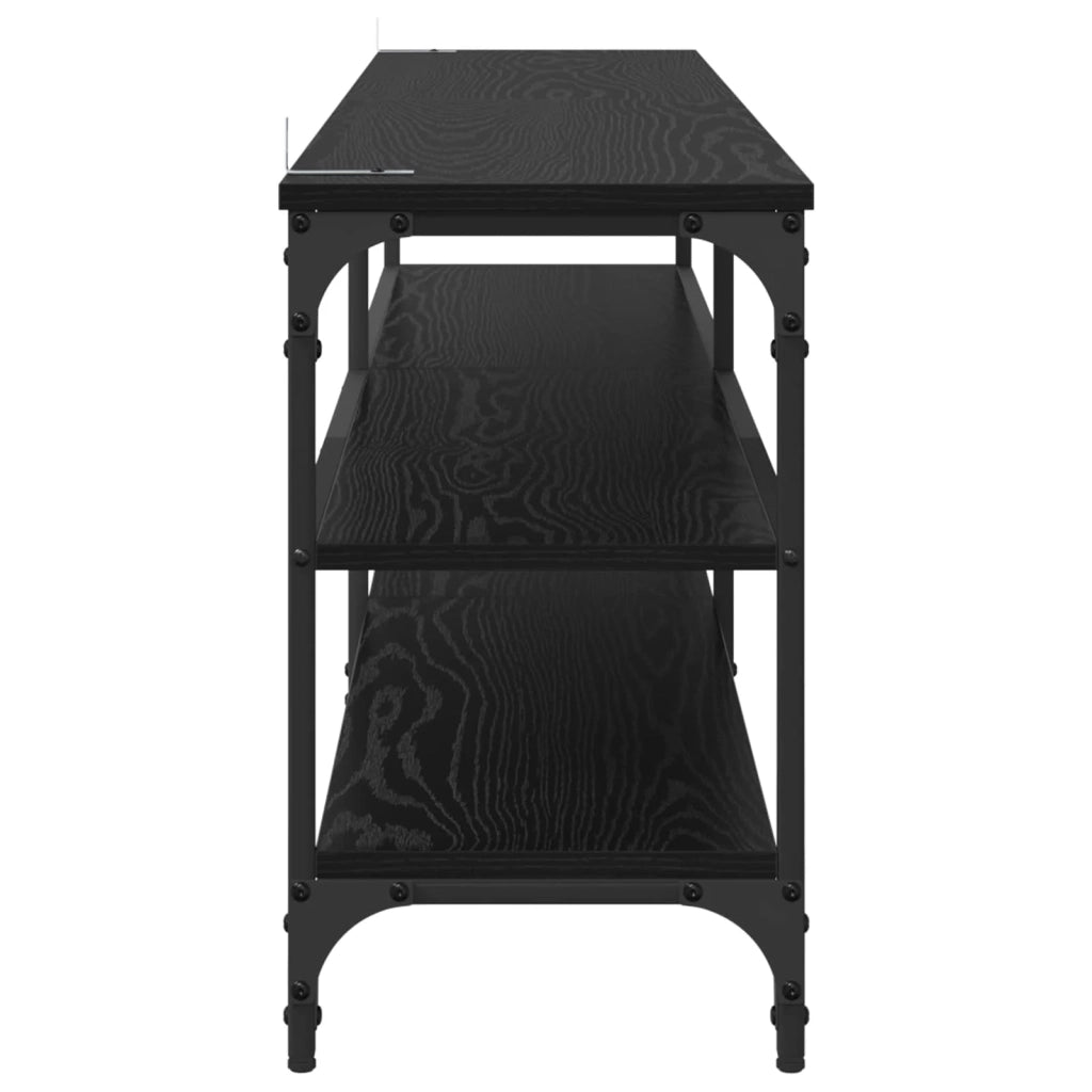 Mobile TV | Armadietto TV | Mobile Porta TV Rovere Nero 160 x 30 x 50 cm