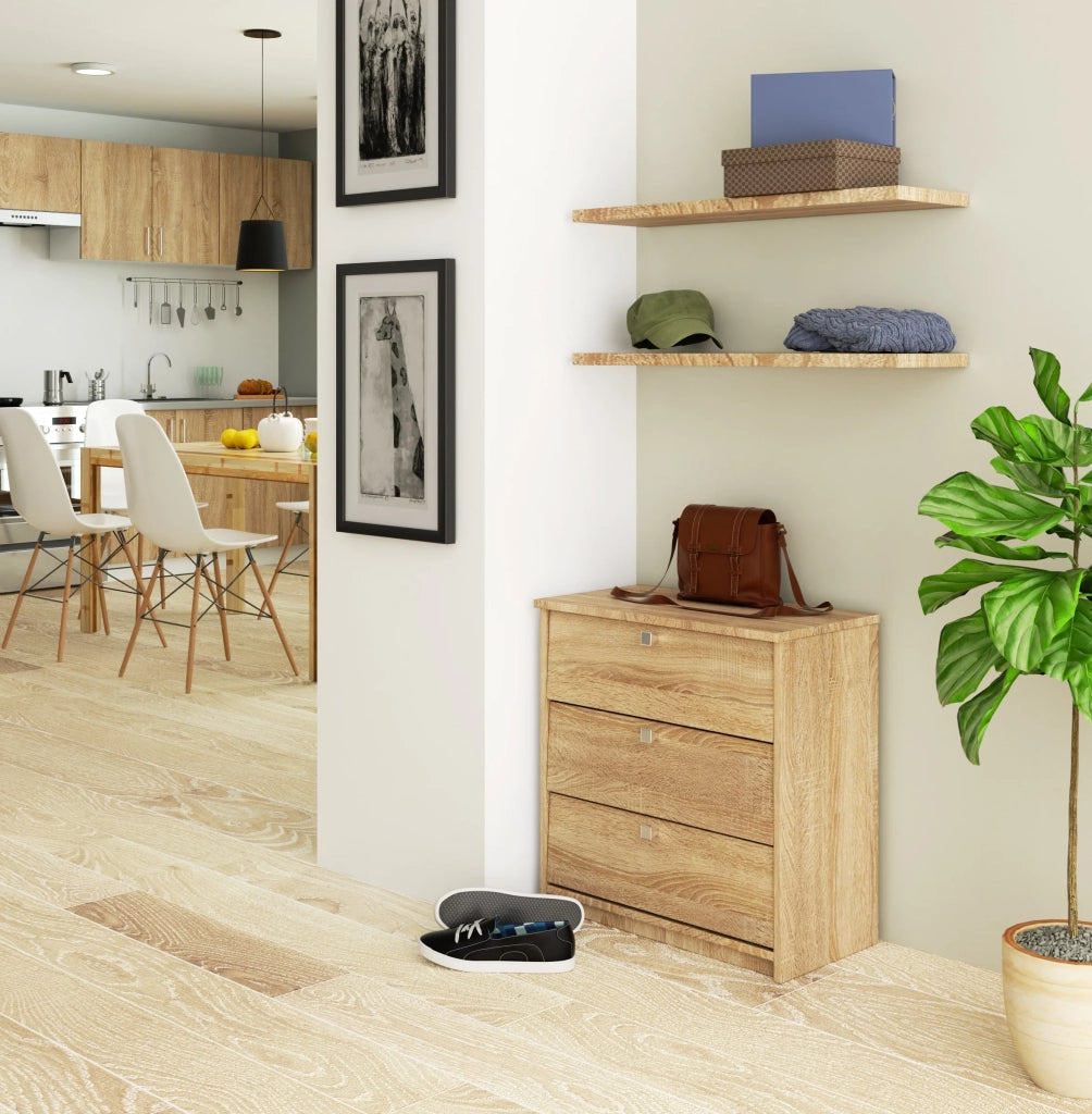 Scarpiera AKORD MINI Sonoma Quercia 60 cm 3 ante 60x31x62 cm