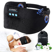Slaapmasker con cuffia auricolare Bluetooth per donne e uomini, 100% blocco luce oculare, maschera da sonno per viaggi, dormire, yoga e meditazione