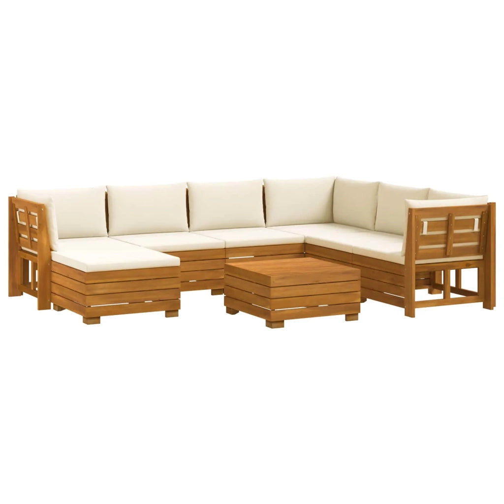Set di divani da esterno con cuscino 8 Pezzo Marrone 3403088