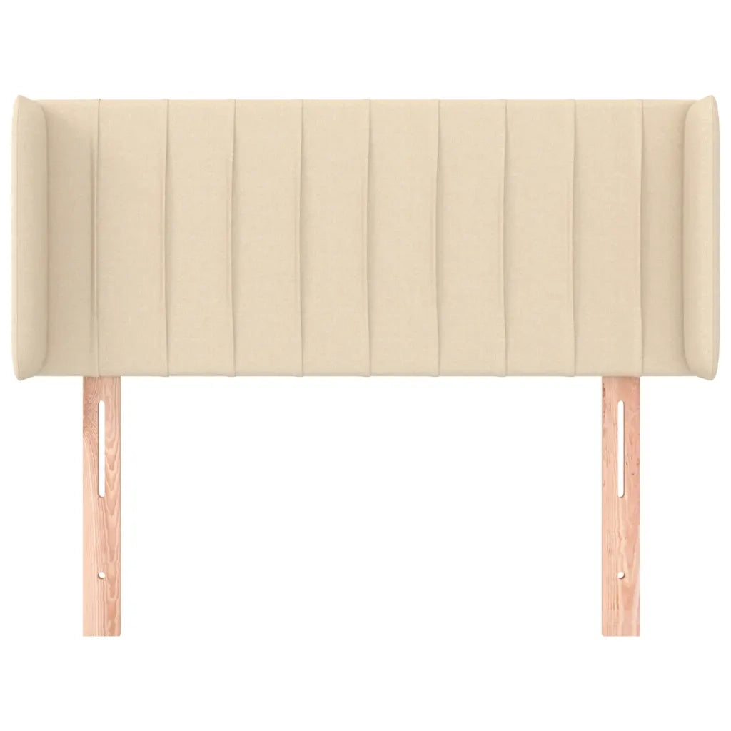 Testiera ad Orecchio Crema 93x16x78/88 cm in Tessuto 3118993