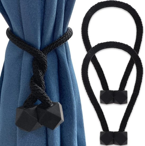 Accessori decorativi per tende - Corda magnetica resistente - Sostegni per tende - Fissaggio alla parete libero - Facile da utilizzare - Senza danni