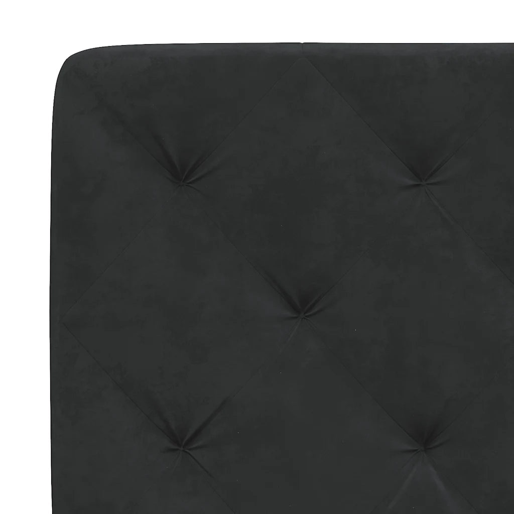 Giroletto senza Materasso Nero 120x200 cm Velluto 3207913