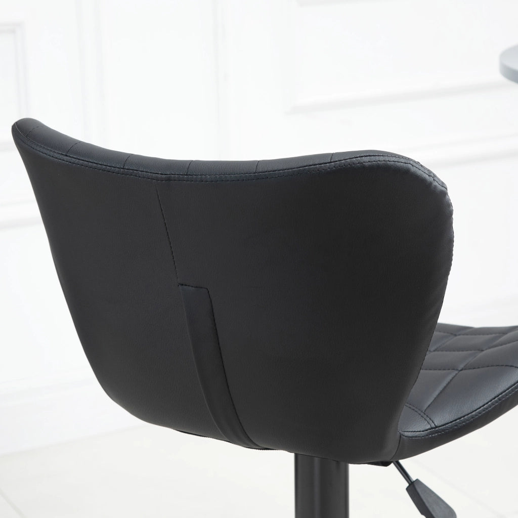 SGABELLO DA BAR girevole regolabile in altezza Set da 2 Nero 57x58x87-107 cm