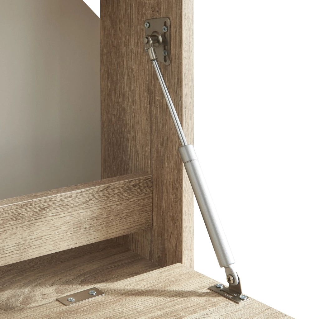 Scrivania Ribaltabile Rautalampi da Parete - Effetto Rovere [en.casa]