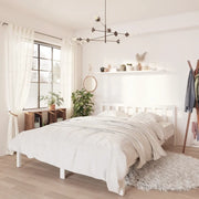 Giroletto-Struttura Letto Bianco Massello Pino 150x200cm King Size 654464