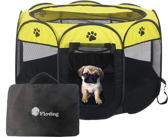 Recinzione per Animali Portatile Opaca, 8 Pannelli, Impermeabile, Modello M (29"Dia x 17"H)