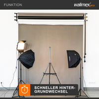 Walimex gancio per sfondo a 3 pieghe, set da 2
